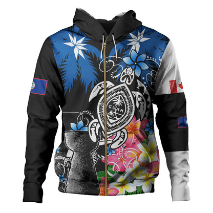 Guam Hoodie Chamorro With Seal Turtle Coconut Tree-Myprintsy