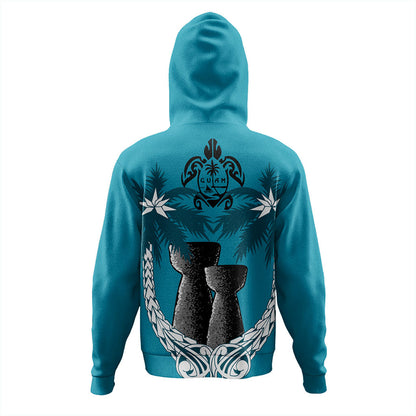 Guam Hoodie Coconut Tree With Coat Of Arms-Myprintsy