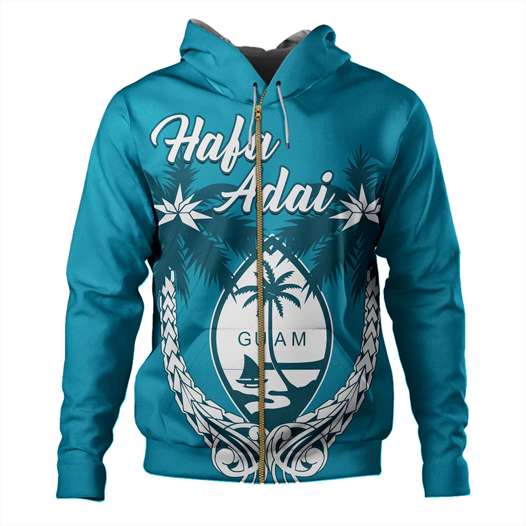 Guam Hoodie Coconut Tree With Coat Of Arms-Myprintsy