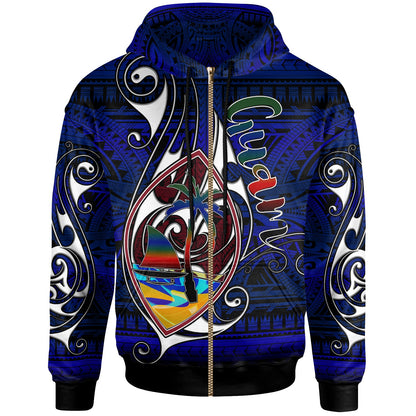 Guam Hoodie - Custom Guam Independence Day With Hook Polynesian Patterns-Myprintsy