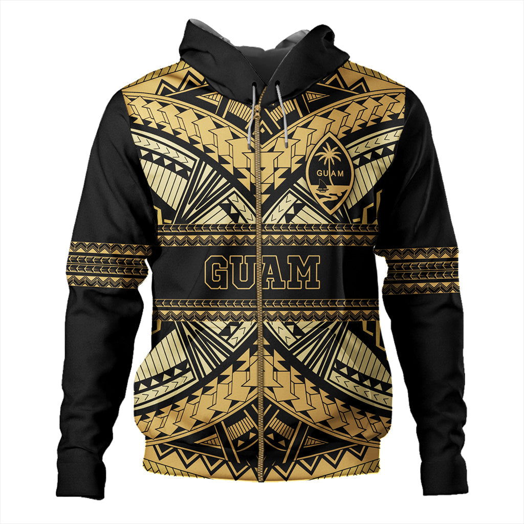 Guam Hoodie Custom Micronesian Gold Luxury Style-Myprintsy