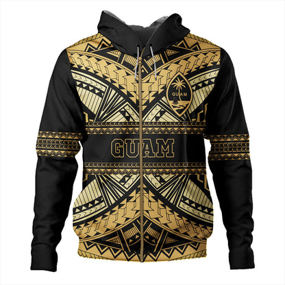 Guam Hoodie Custom Micronesian Gold Luxury Style-Myprintsy