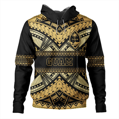 Guam Hoodie Custom Micronesian Gold Luxury Style-Myprintsy