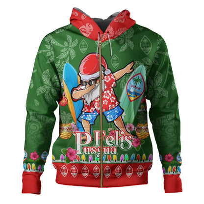 Guam Hoodie Felis Pusgua Tropical Xmas Patterns-Myprintsy