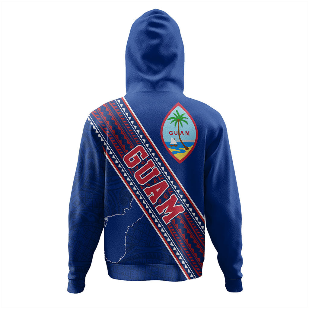 Guam Hoodie Flag And Coat Of Arms-Myprintsy