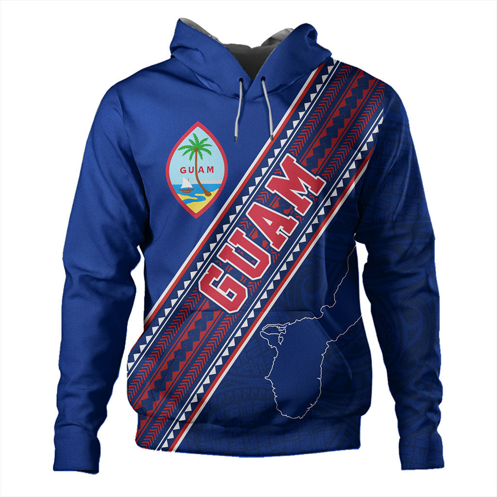 Guam Hoodie Flag And Coat Of Arms-Myprintsy