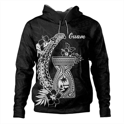 Guam Hoodie Hook With Latte Stone Hibiscus Tropical-Myprintsy