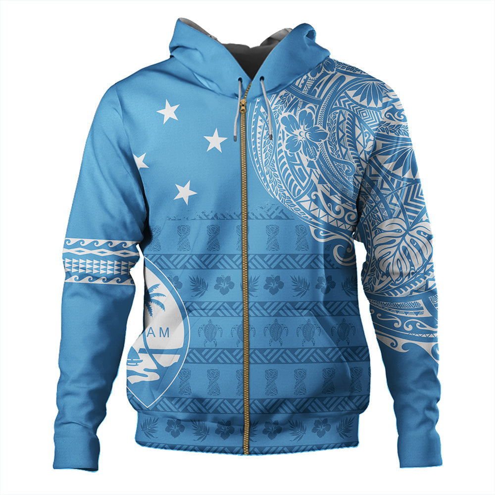 Guam Hoodie Micronesian Flag With Coat Of Arms-Myprintsy