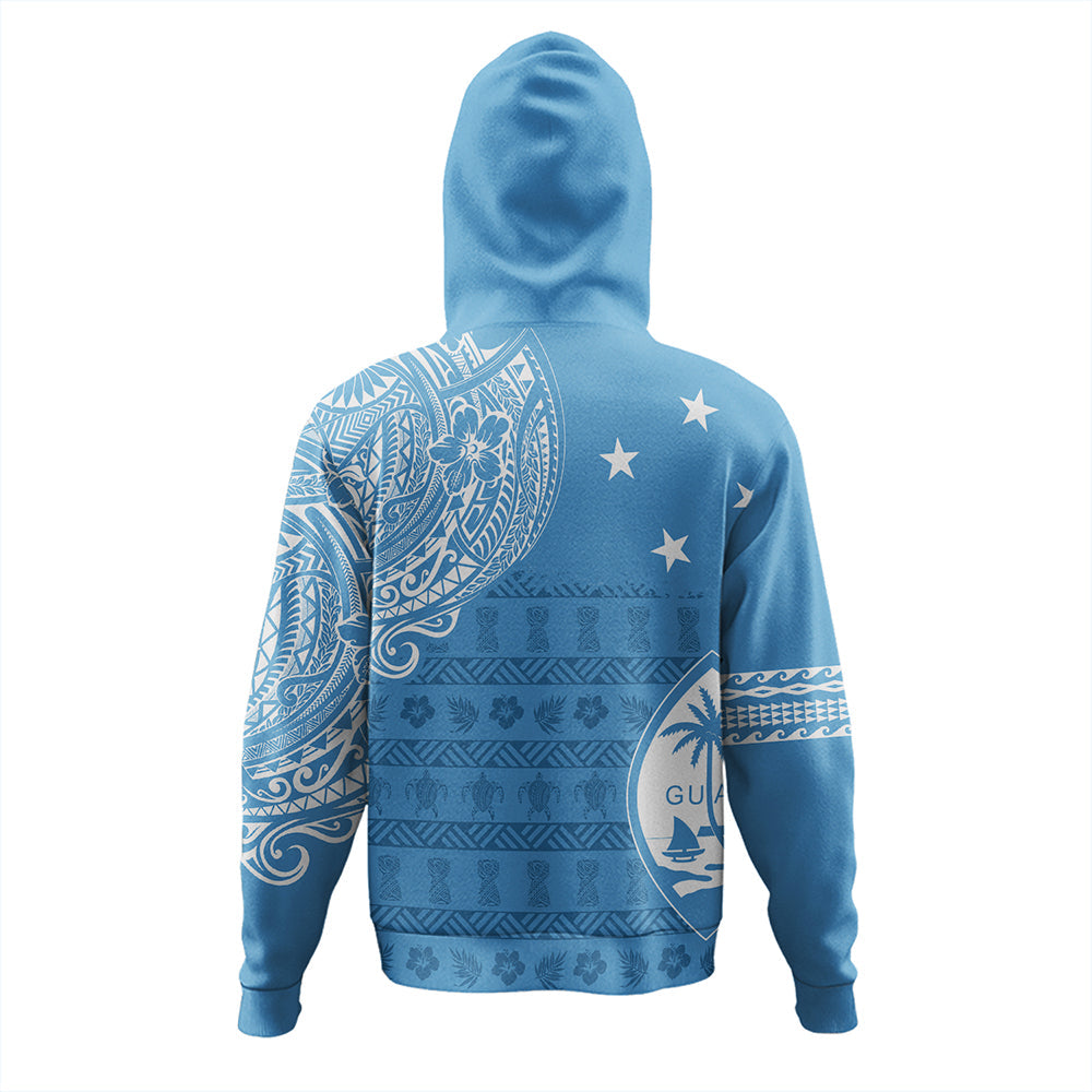 Guam Hoodie Micronesian Flag With Coat Of Arms-Myprintsy