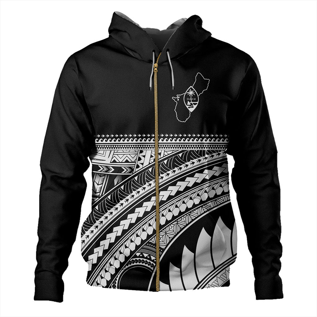 Guam Hoodie Micronesian Map Tribal Style-Myprintsy
