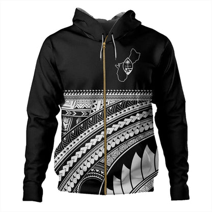 Guam Hoodie Micronesian Map Tribal Style-Myprintsy