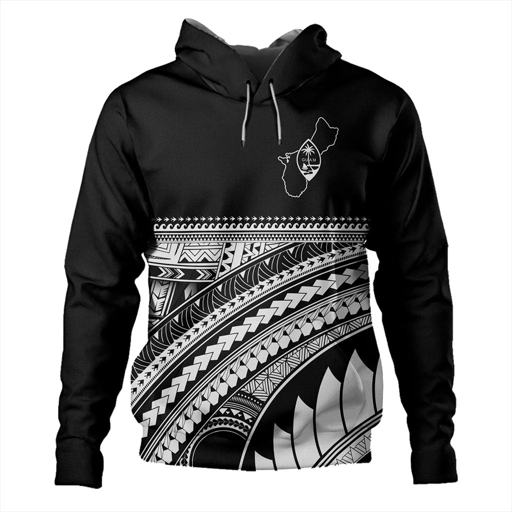 Guam Hoodie Micronesian Map Tribal Style-Myprintsy