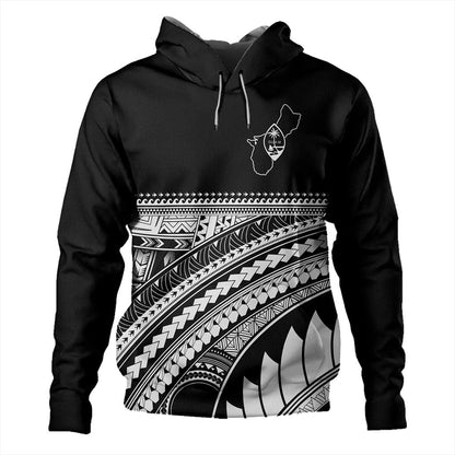 Guam Hoodie Micronesian Map Tribal Style-Myprintsy