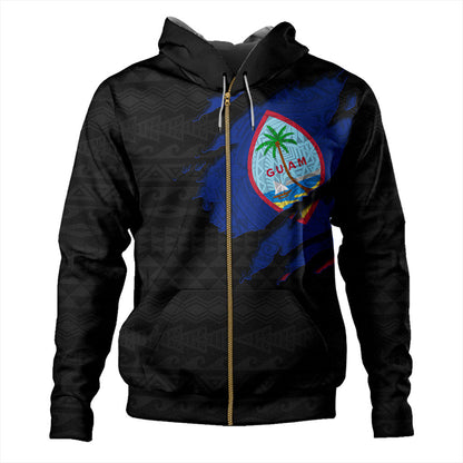 Guam Hoodie Micronesian Tribal Crack Style-Myprintsy