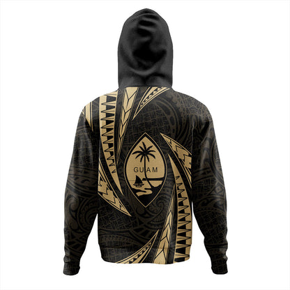 Guam Hoodie Micronesian Tribal Wave-Myprintsy