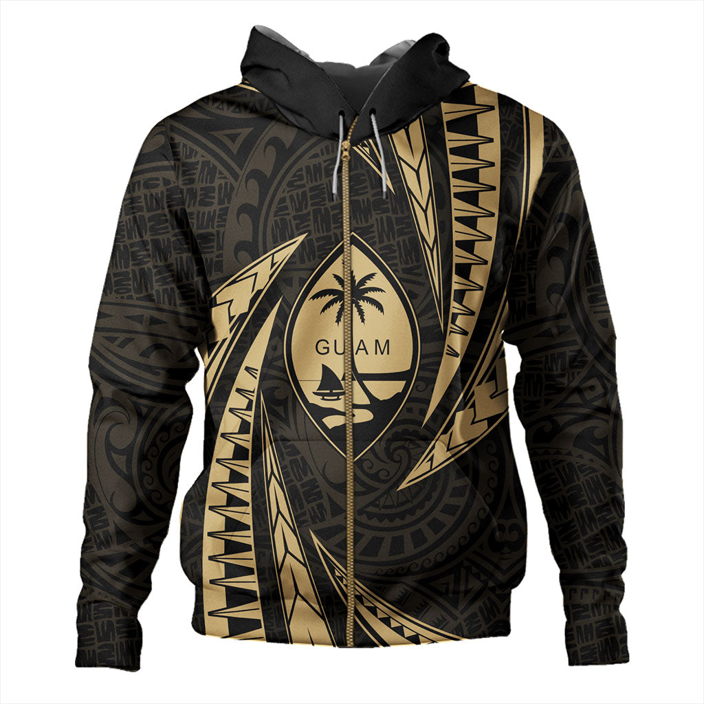 Guam Hoodie Micronesian Tribal Wave-Myprintsy
