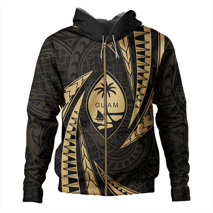 Guam Hoodie Micronesian Tribal Wave-Myprintsy