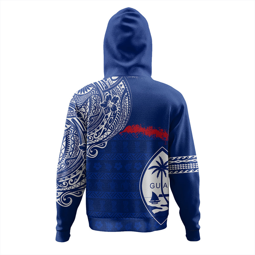 Guam Hoodie Polynesian Flag With Coat Of Arms-Myprintsy