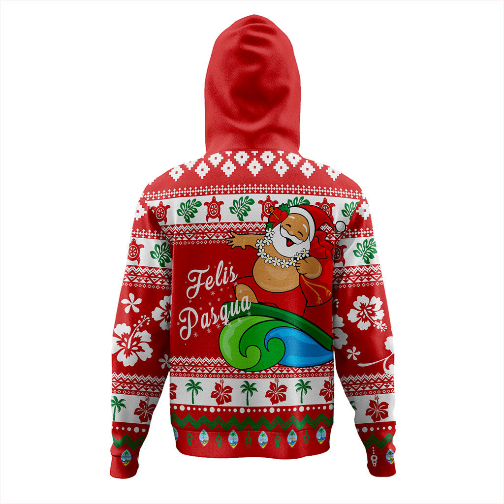 Guam Hoodie Santa Claus Ho Ho Ho Christmas-Myprintsy