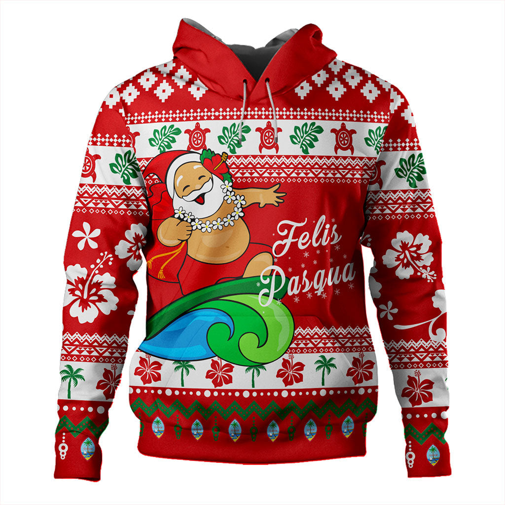 Guam Hoodie Santa Claus Ho Ho Ho Christmas-Myprintsy