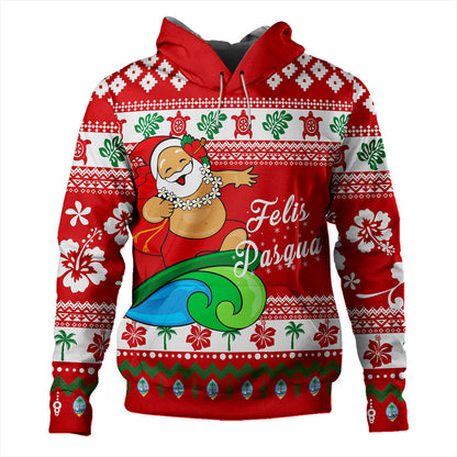 Guam Hoodie Santa Claus Ho Ho Ho Christmas-Myprintsy