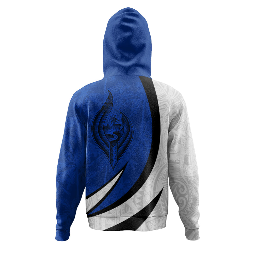 Guam Hoodie Seal And Map Tribal Coconut Tree Pattern Circle Curve-Myprintsy
