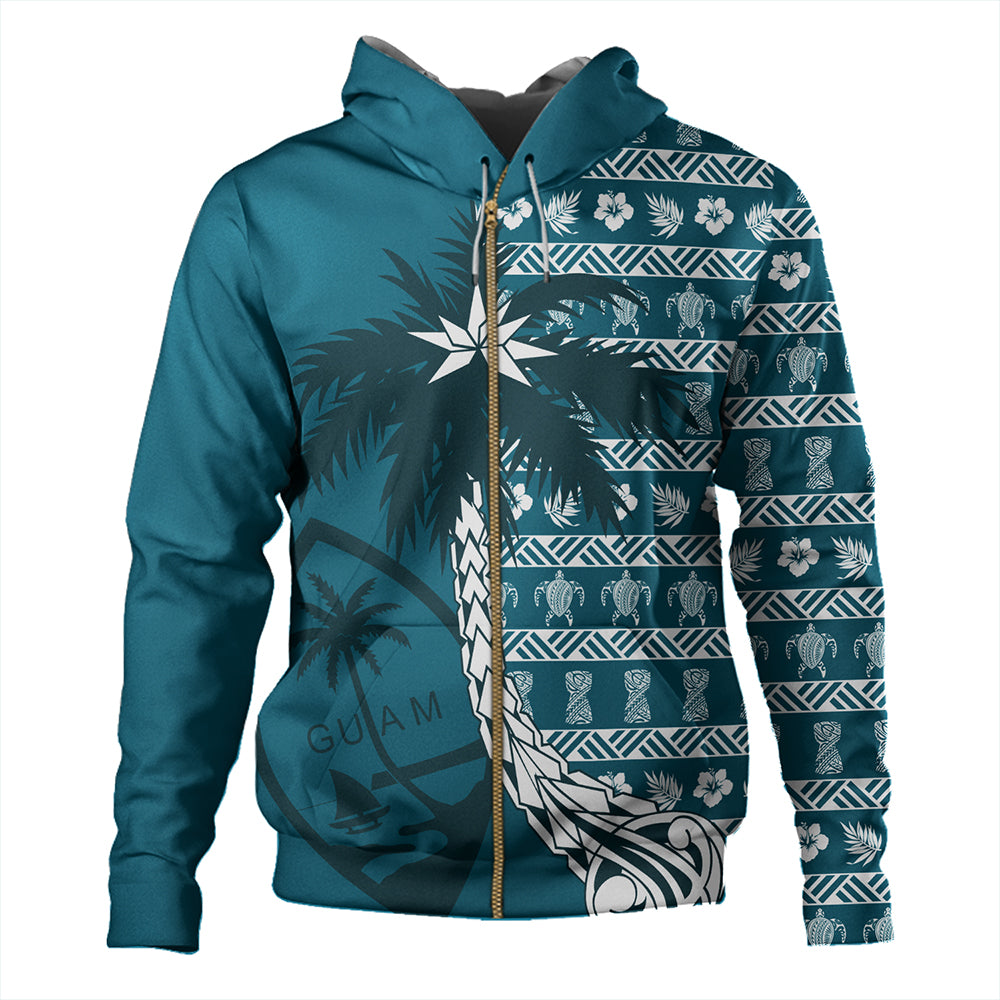 Guam Hoodie Tree Coconut Pattern Chamorro-Myprintsy