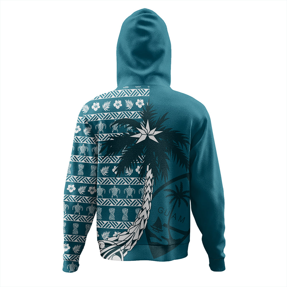 Guam Hoodie Tree Coconut Pattern Chamorro-Myprintsy