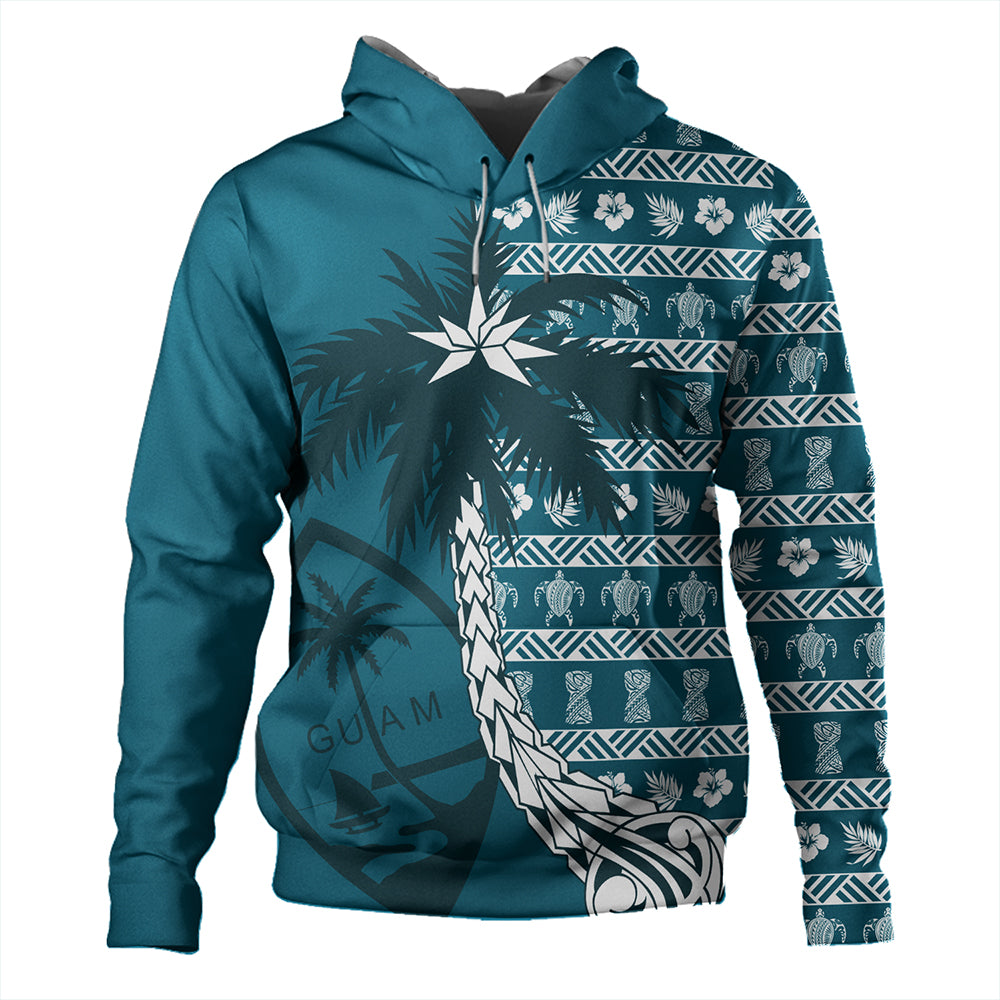 Guam Hoodie Tree Coconut Pattern Chamorro-Myprintsy