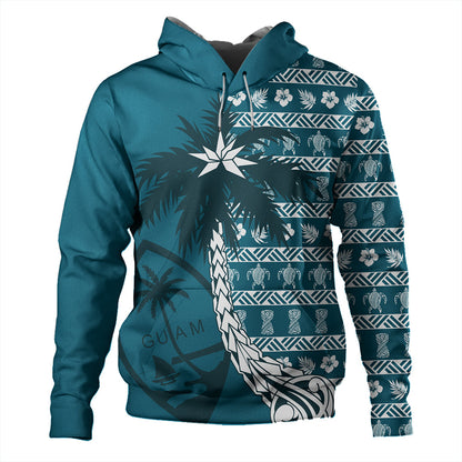 Guam Hoodie Tree Coconut Pattern Chamorro-Myprintsy