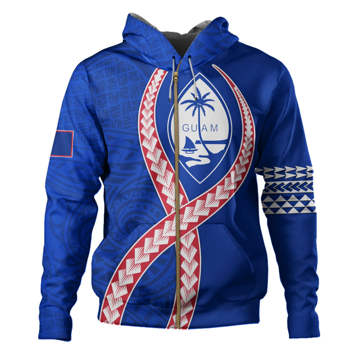 Guam Hoodie Tribal Polynesian In My Heart-Myprintsy