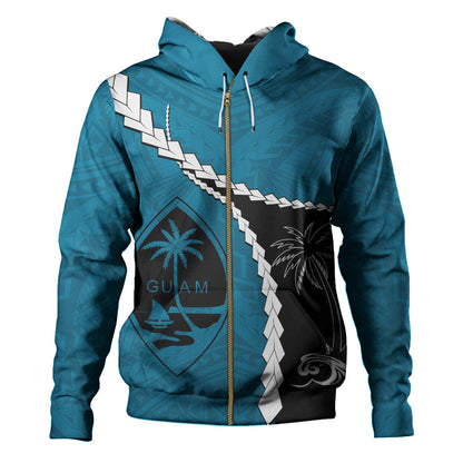 Guam Hoodie Tribal Spirits Coconut Tree-Myprintsy
