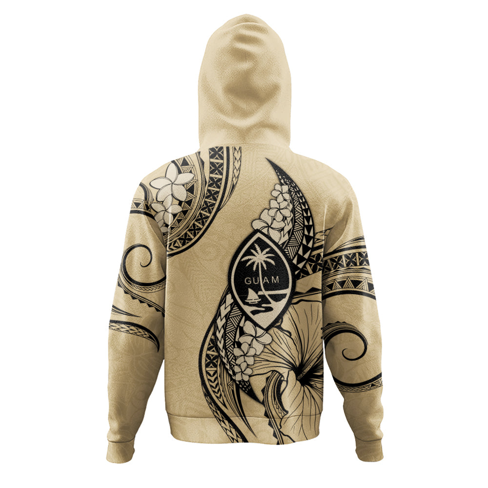 Guam Hoodie Tribal Tropical Flower With Pattern Leaves-Myprintsy