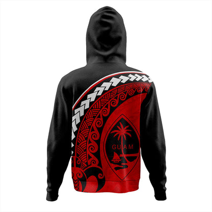 Guam Hoodie Turtle Polynesian Tribal Coat Of Arms-Myprintsy