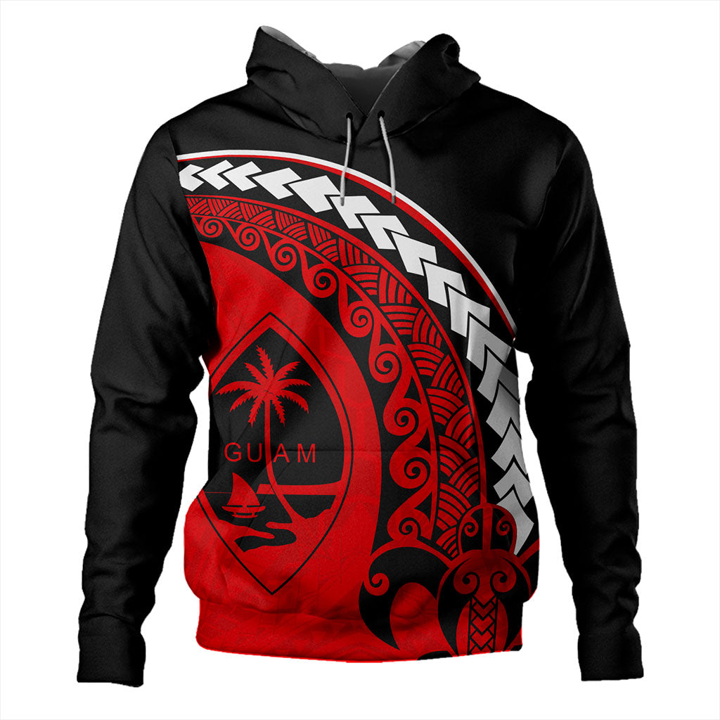 Guam Hoodie Turtle Polynesian Tribal Coat Of Arms-Myprintsy