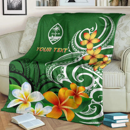 Guam Personalised Premium Blanket - Guamanian Spirit Green-Myprintsy