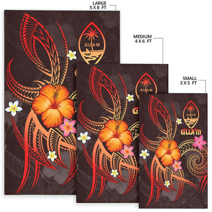 Guam Polynesian Area Rug - Legend of Guam (Red)-Myprintsy