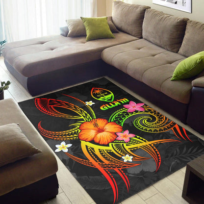 Guam Polynesian Area Rug - Legend of Guam (Reggae)-Myprintsy