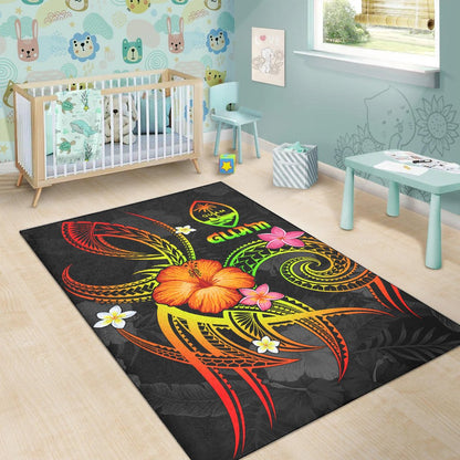 Guam Polynesian Area Rug - Legend of Guam (Reggae)-Myprintsy