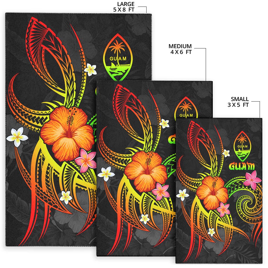 Guam Polynesian Area Rug - Legend of Guam (Reggae)-Myprintsy