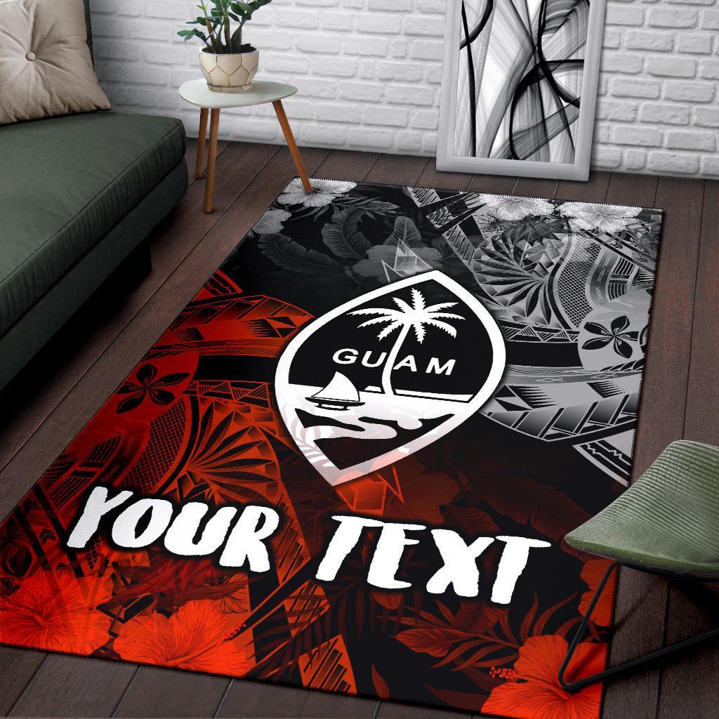 Guam Polynesian Personalised Area Rug - Vintage Polynesian Style-Myprintsy