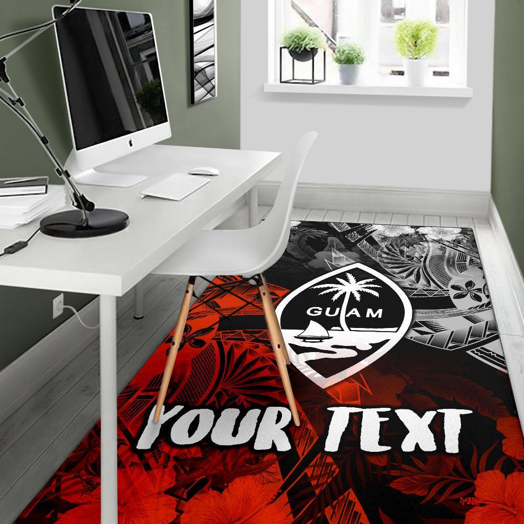 Guam Polynesian Personalised Area Rug - Vintage Polynesian Style-Myprintsy