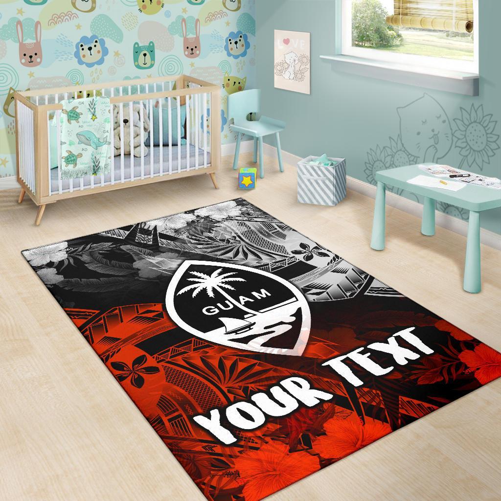 Guam Polynesian Personalised Area Rug - Vintage Polynesian Style-Myprintsy