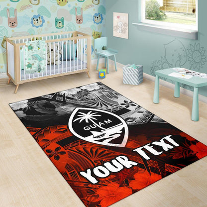 Guam Polynesian Personalised Area Rug - Vintage Polynesian Style-Myprintsy