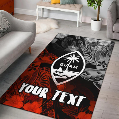 Guam Polynesian Personalised Area Rug - Vintage Polynesian Style-Myprintsy