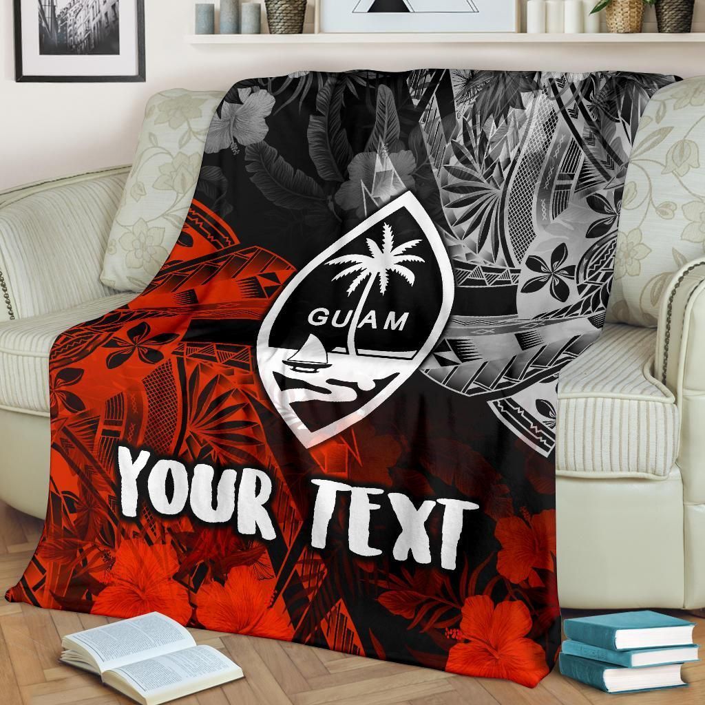 Guam Polynesian Personalised Premium Blanket - Vintage Polynesian Style-Myprintsy