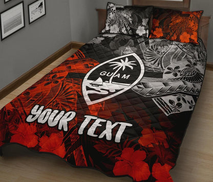 Guam Polynesian Personalised Quilt Bed Set - Vintage Polynesian Style-Myprintsy