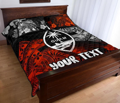 Guam Polynesian Personalised Quilt Bed Set - Vintage Polynesian Style-Myprintsy