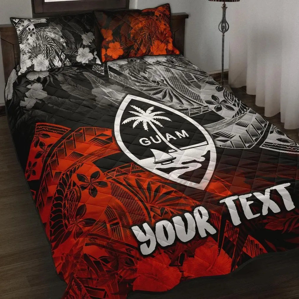 Guam Polynesian Personalised Quilt Bed Set - Vintage Polynesian Style-Myprintsy