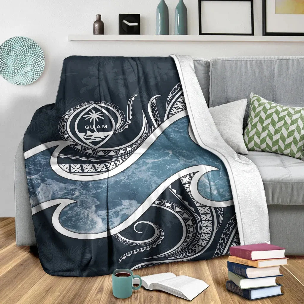 Guam Polynesian Premium Blanket - Ocean Style-Myprintsy